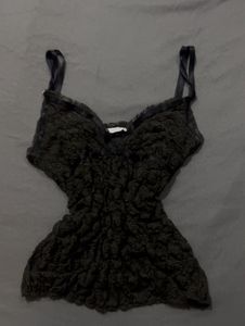 Olive textured top fits sizes 30–36 bust