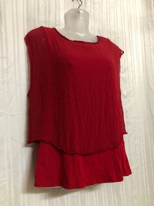 Elie Tahari Red Stylish Top