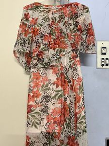 Pintrest Floral Print Maxi Dress