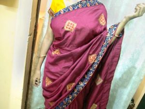 New Purple Saree