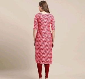 Pink, Yellow &amp; Red Printed Kurti