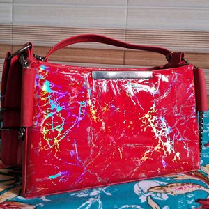 Leather Gloss Sling Bag