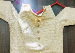 A imple But Elegant Frock Kurta Looks Likea Gown