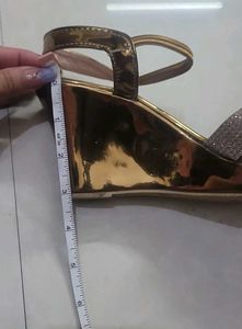 Sparkly Platform Wedge Sandals