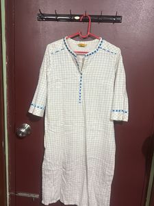 Checked Kurti Pant Set