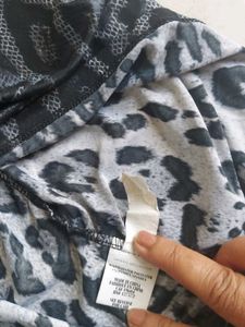 Leopard Print One-Shoulder Dress