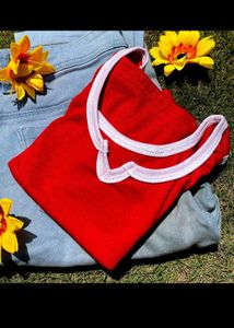 CHERRY RED CROP TOP🍒