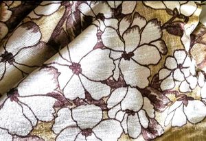 Floral Satin Curtain