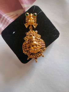 Gold-plated Goddess Lakshmi Earrings