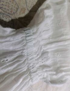 White Eyelet Top