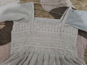 SANCIA Women Georgette Kurta Palazzo Set