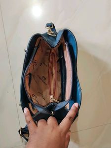 Women Marks Blue Tote Bag