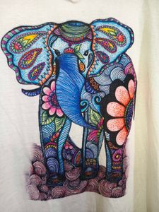 Elephant Graphic Tee Size L/XL