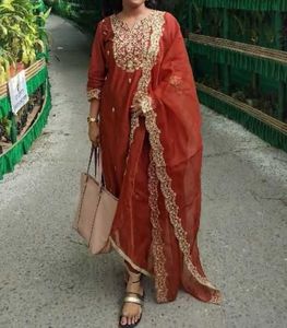 Indo Era Kurta With Trouser And Dupatta