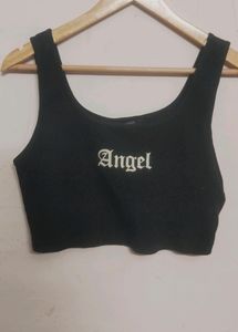 Cute Black Crop Top (SHEIN)