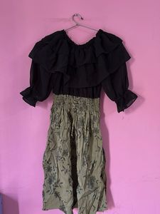 Ruffle Top & Floral Pant Set