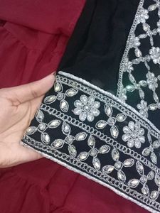 Black Kurti With Dupatta