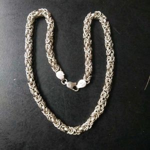 Slightly Used Pure Silver Byzantine Chain 106.390