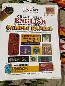 English (Class 10th) Sample Paper