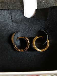 GOLD PLATED HOOP EARRINGS 🌟