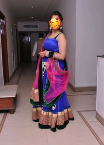 Lehenga For Festival / Weddings Peacock Color