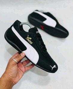 Puma Speed Cat Black White Sneakers