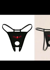 men&#39;s unique sexy Lick Me Thong