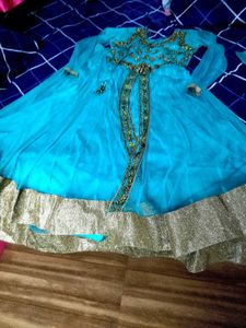 Long Anarkali With Skirt