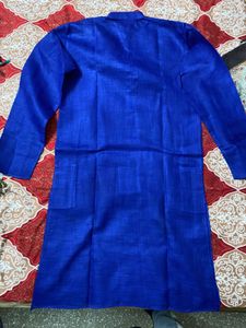 Free pyjami and stole With Elegant Blue Kurta