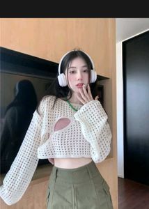 Crochet Cutout Crop Top