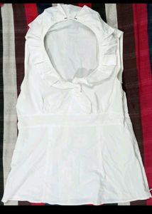 Korean White Ruffled Top🤍✨