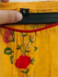Yellow Floral Kurta