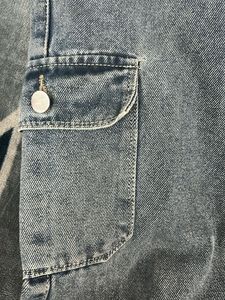 Light Wash Denim Cargo Pants