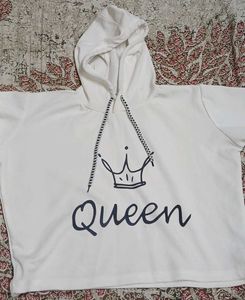 White Full Sleeved Hoodie