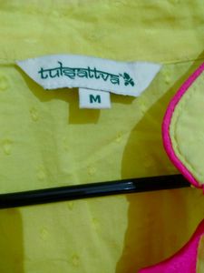 Tulsattva M Size New Yellow💛Kurti Only