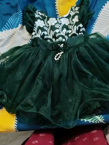 Green Party Dress