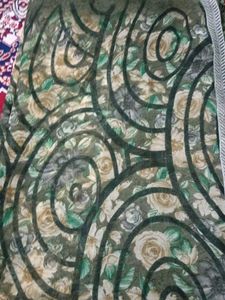 Floral Print Green🟢 Saree