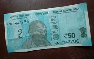 50 Indian Rupee Note