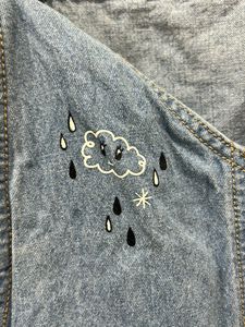 Denim Dungaree With Pockets