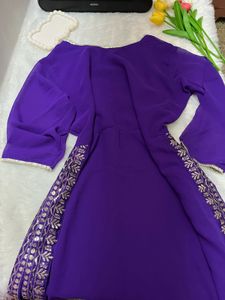 Sequins Purple Kurta Set