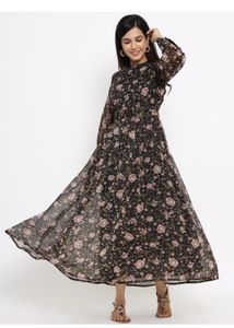 Floral Print Dress/Gown