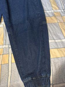 Dark Blue Denim Joggers