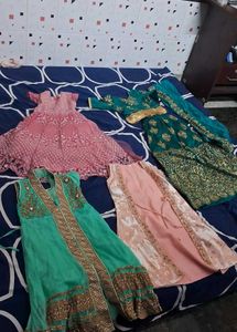 Elegant small girl   4  dress combo