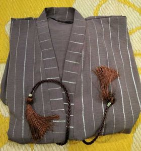 Jersey Abaya Striped