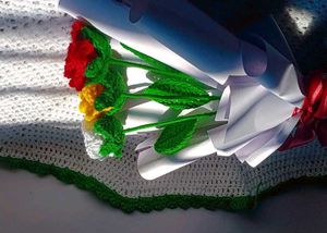 🌹Handmade Crocheted Rose Bouquet💐