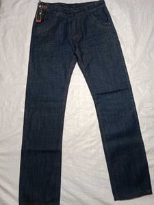 Men's Dark Blue Denim Jeans