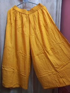 Yellow Flared Palazzos