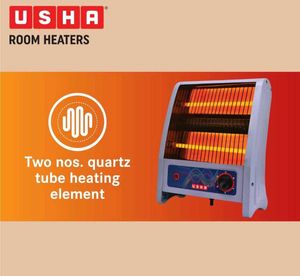 USHA 2 Rod 800 Watt Quartz Room Heater