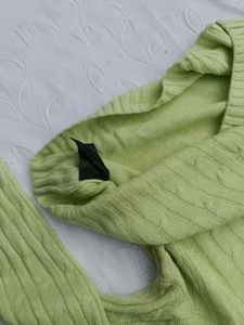 H&amp;m Cable Knit Cropped Sweater