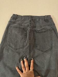Raw Hem Flare Jeans
